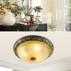 Flush Mount Mini Style / Bulb Included Traditional/Classic Living Room / Bedroom / Dining Room Resin