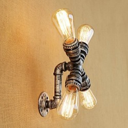 160 E26/E27 Country Retro Painting Feature for Swing Arm,Ambient Light Wall Sconces Wall Light