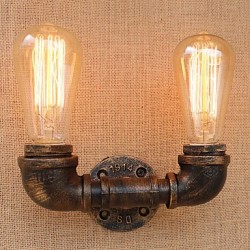 80 E26/E27 Country Retro Painting Feature for Mini Style Bulb Included,Ambient Light Wall Sconces Wall Light