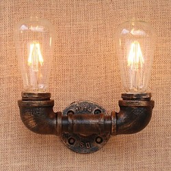 80 E26/E27 Country Retro Painting Feature for Mini Style Bulb Included,Ambient Light Wall Sconces Wall Light