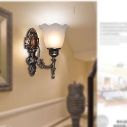 European Style Retro Wall Lamp Hotel Corridor Lamp Corridor light Mirror Front lamp Single Head Bedside Lamp