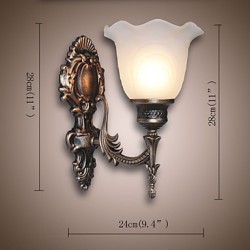 European Style Retro Wall Lamp Hotel Corridor Lamp Corridor light Mirror Front lamp Single Head Bedside Lamp