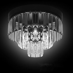 Max 60W Modern/Contemporary Crystal Metal Flush Mount Bedroom / Dining Room / Hallway