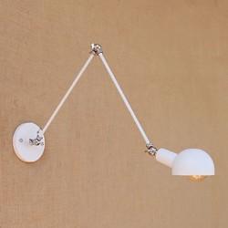 60 E26/E27 Simple Vintage Country Painting Feature for Mini Style Swing Arm Eye Protection,Ambient Light Wall Sconces