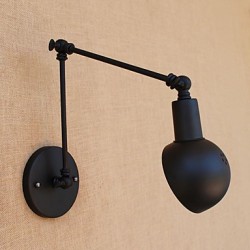 60 E26/E27 Simple Vintage Country Painting Feature for Mini Style Swing Arm Eye Protection,Ambient Light Wall Sconces