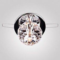 Max 20W Modern/Contemporary Crystal / Mini Style / Bulb Included Chrome Metal Flush MountLiving Room / Bedroom / Kitchen / Study