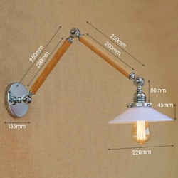 4W E26/E27 Rustic/Lodge / Country Chrome Feature for LED / Swing Arm / Bulb Included,Ambient LightSwing Arm