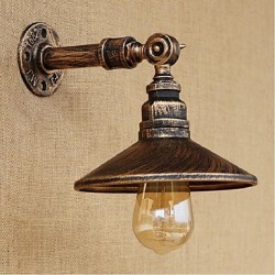 40W E27 Industrial Style Nordic Water Pipe Wall Lamp Wall Light-Brown Ancient