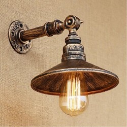 40W E27 Industrial Style Nordic Water Pipe Wall Lamp Wall Light-Brown Ancient