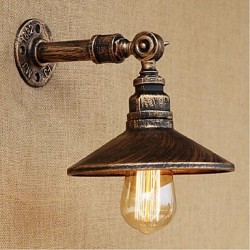 40W E27 Industrial Style Nordic Water Pipe Wall Lamp Wall Light-Brown Ancient