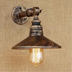 40W E27 Industrial Style Nordic Water Pipe Wall Lamp Wall Light-Brown Ancient