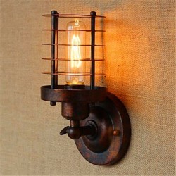 40W E26/E27 Rustic/Lodge Country Antique Brass Feature for Bulb Included,Ambient Light Wall Sconces Wall Light