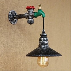 40W E27 Rustic/Lodge Painting Feature for Bulb Included,Ambient Light Wall Sconces Wall Light