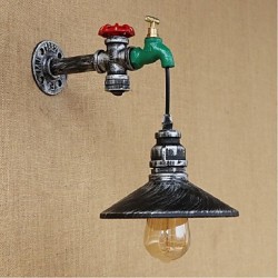 40W E27 Rustic/Lodge Painting Feature for Bulb Included,Ambient Light Wall Sconces Wall Light