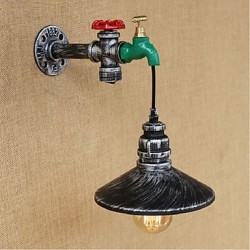 40W E27 Rustic/Lodge Painting Feature for Bulb Included,Ambient Light Wall Sconces Wall Light