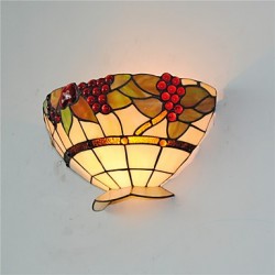 30cm Retro Country Wall Lights Glass Shade Living Room Bedroom Restaurant Cafe Bar Wall Sconces