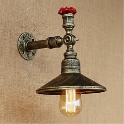 40W E27 Rustic/Lodge Painting Feature for Bulb Included,Ambient Light Wall Sconces Wall Light