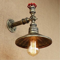 40W E27 Rustic/Lodge Painting Feature for Bulb Included,Ambient Light Wall Sconces Wall Light