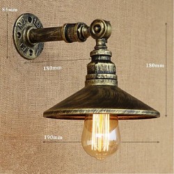 40W E27 Industrial Style Nordic Water Pipe Wall Lamp Wall Light