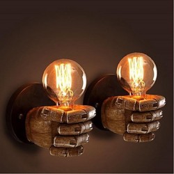 40W E26/E27 Rustic/Lodge Painting Feature for Bulb Included,Ambient Light Wall Sconces Wall Light