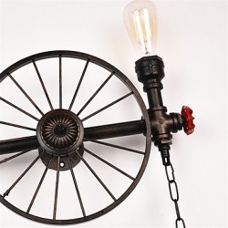 Vintage Industrial Pipe Wall Lights Creative Lights Restaurant Cafe Bar Decoration lighting With 2 Light Painted Finish