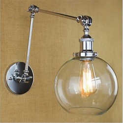 40W E26/E27 Country Retro Electroplated Feature for Mini Style Bulb Included Eye Protection,Ambient LightSwing Arm