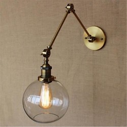 40W E26/E27 Country Retro Electroplated Feature for Mini Style Bulb Included Eye Protection,Ambient LightSwing Arm