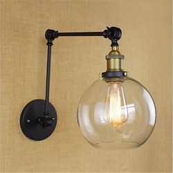 40W E26/E27 Country Retro Electroplated Feature for Mini Style Bulb Included Eye Protection,Ambient LightSwing Arm