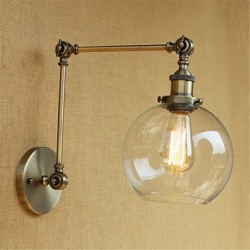 40W E26/E27 Country Retro Electroplated Feature for Mini Style Bulb Included Eye Protection,Ambient LightSwing Arm