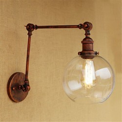 40W E26/E27 Country Retro Electroplated Feature for Mini Style Bulb Included Eye Protection,Ambient LightSwing Arm