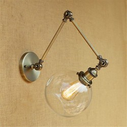 40W E26/E27 Country Retro Electroplated Feature for Mini Style Bulb Included Eye Protection,Ambient LightSwing Arm