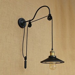 40W E26/E27 Country Retro Painting Feature for Adjustable lift Bulb IncludedAmbient Light Wall Sconces Wall Light