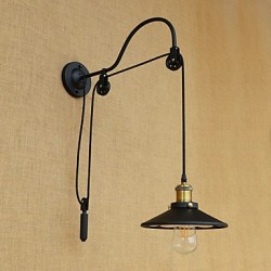 40W E26/E27 Country Retro Painting Feature for Adjustable lift Bulb IncludedAmbient Light Wall Sconces Wall Light