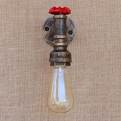 40W E26/E27 Country Retro Painting Feature for Mini Style Bulb Included,Ambient Light Wall Sconces Wall Light