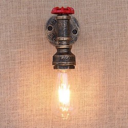 40W E26/E27 Country Retro Painting Feature for Mini Style Bulb Included,Ambient Light Wall Sconces Wall Light