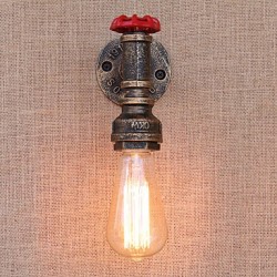 40W E26/E27 Country Retro Painting Feature for Mini Style Bulb Included,Ambient Light Wall Sconces Wall Light