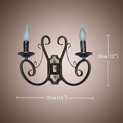 New Retro Attic American Style Retro Wall Lamp Bedroom Lamp Wall Lamp Candle Lamp