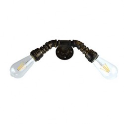 8 E27 Rustic/Lodge Traditional/Classic Antique Brass Feature for LED Bulb Included,Ambient Light Wall Sconces Wall Light