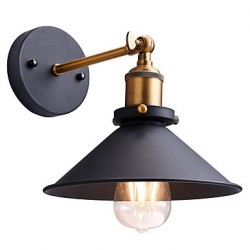 2 pcs Metal Wall Sconces Industrial Wall Light Vintage Edison Simplicity Lamp for Cafe Club Bar Lighting