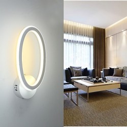 Modern Originality Brief LED Indoor Aluminum Wall Lamp Background Wall Corridor Lamp Corridor Staircase Porch Lamp