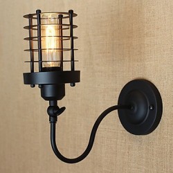 40W E26/E27 Vintage Country Painting Feature for Mini Style Bulb Included,Ambient Light Wall Sconces Wall Light