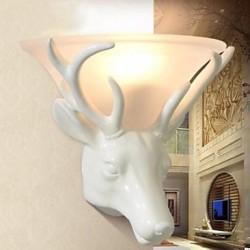 Contemporary And Contracted Deer Head Wall Lamp Fashion Creative Living Room Bedroom Wall Lamp