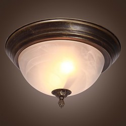 Antique Inspired Flush Mount with 2 Lights