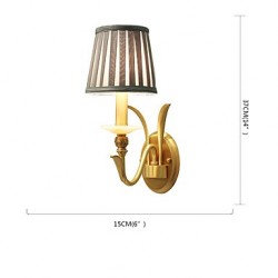 E12/E14 Simple Country Traditional/Classic Brass Feature for Mini Style Bulb IncludedUplight Wall Sconces Wall Light L