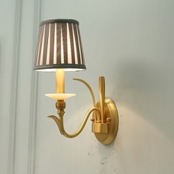 E12/E14 Simple Country Traditional/Classic Brass Feature for Mini Style Bulb IncludedUplight Wall Sconces Wall Light L