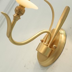 E12/E14 Simple Country Traditional/Classic Brass Feature for Mini Style Bulb IncludedUplight Wall Sconces Wall Light L