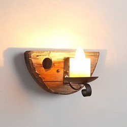 40W E12/E14 Rustic/Lodge Painting Feature for Mini Style ,Uplight Wall Sconces Wall Light