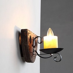 40W E12/E14 Rustic/Lodge Painting Feature for Mini Style ,Uplight Wall Sconces Wall Light