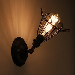 Max 60W Retro Industrial Style Country Metal Wall Lights Restaurant Cafe Mini Wall Sconces