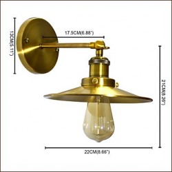 40W E27 Rustic/Lodge Traditional/Classic Brass Feature for Bulb Included,Downlight Wall Sconces Wall Light